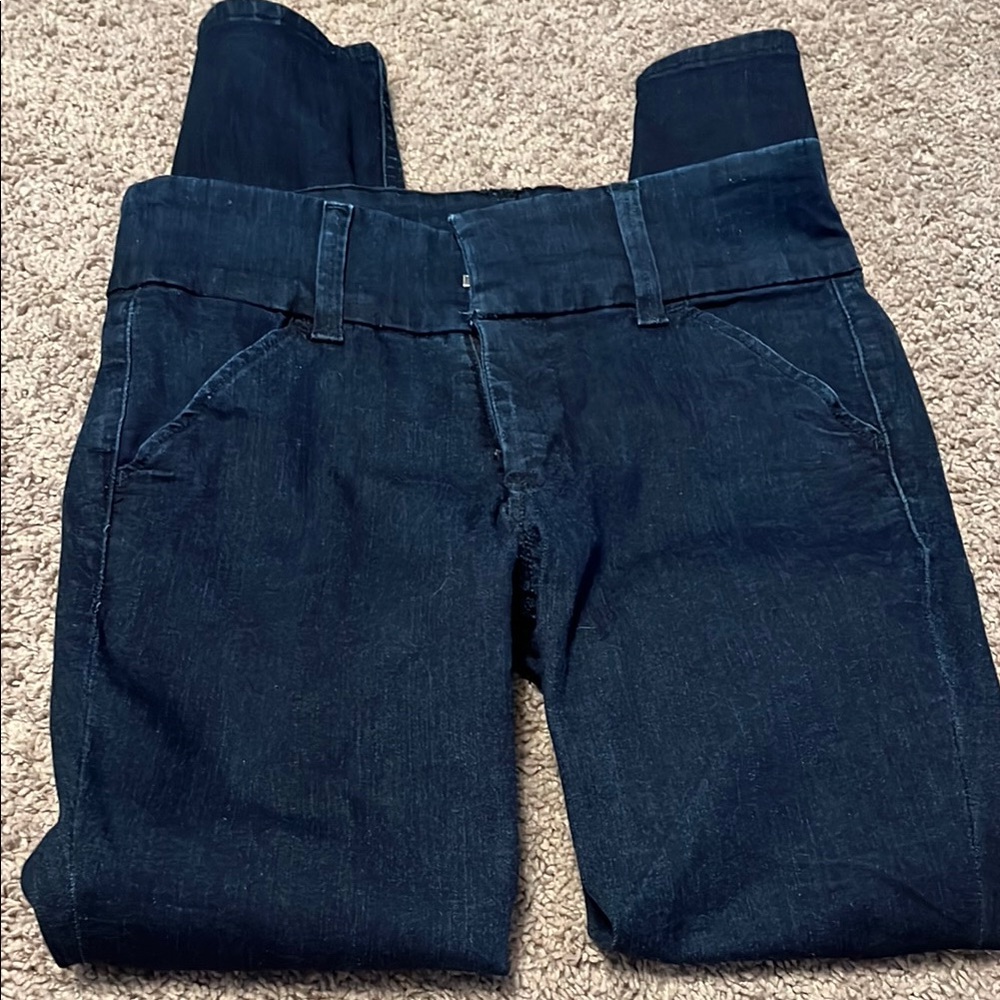 Express Blue Straight Leg Jeans